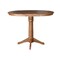 International Concepts Round 36 in Round Extension Dining Table with 4 X-Back Stools, Distressed Oak, 36 in W, 48 in L K42-36RXT-27B-S6132-4 - alternate 3